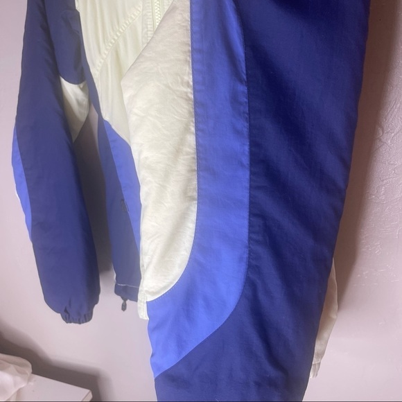 Columbia Jacket Coat Medium Womens Green Teal Hood Zip Weatherproof - Picture 10 of 11